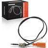 Frankberg Sensore temperatura gas di scarico Sensore gas di scarico 2-Poli Compatibile con Polo 6C1 6R1 Ibiza IV 6J5 6P1 A1 8X1 8XK Fabia II Combi 545 R.o.o.m.s.t.e.r 5J7 Replace# 7451917