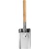 sourcing map Pala per cenere da camino, 38,1 cm, in acciaio inox, pala da giardino, paletta per polvere con manico in legno per stufa a legna carbone