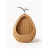Ferm Living Kids Mensola da parete in rattan fatta a mano Pear