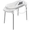 Rotho Babydesign Set per bagnetto con Vaschetta grande e Cavalletto, Ideale per 2 bambini, 0-12 mesi, Bianco, TOP Xtra Stazione per bagnetto, 21041000101