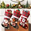 Bailtouk Calze Befana Vuote Set di 3, 40CM Calze Natalizie da Appendere Grandi, Calza Natalizie per Decorazione Natalizia per Camino Riempire, Accessori Decorativi Albero di Natale