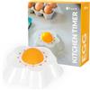 Fisura - Timer da cucina originale a forma di uovo. Minutiero analogico da 60 minuti, conto alla rovescia per bambini e metodo Pomodoro. Perfetto e divertente.