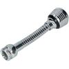 Ferrestock Fontastock FSKFAC008 - Atomizzatore flessibile a due posizioni per flusso d'acqua in modalità normale o doccia per rubinetti, con adattatore H22/100 - M24/100