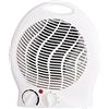 Cepewa Termoventilatore con 3 livelli di riscaldamento, ventilatore compatto | ventola forte 2000 W | con protezione contro il surriscaldamento e anti-ribaltamento (termoventilatore bianco 1000/2000 Watt)