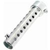 Qiilu Inserto Marmitta Moto 6mm Dimensioni Filettatura 135mm Lunghezza Scarico Moto Can DB Killer Silenziatore Silenziatore Inserto Deflettore Argento (35 mm)