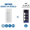 Kit con sensore Optex doppia tecnologia per esterno - Portata 12m con trasmettitore radio Ajax Systems