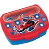 Tataway Marvel Sandwich Box rossa per bambini in plastica Spiderman Uomo Ragno con cucchiaio e forchetta