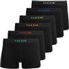 Tazzio Confezione da 6 boxer da uomo in stile retrò, BS1005, Nero , M