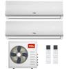TCL CONDIZIONATORE TCL ELITE F2 DUAL SPLIT 9000+12000 BTU INVERTER R32 MT1420 A++ WIFI