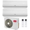 TCL CONDIZIONATORE TCL ELITE F2 DUAL SPLIT 9000+12000 BTU INVERTER R32 MT2730 A++ WIFI