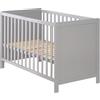 roba Lettino Co-sleeping 2 in 1 60 x 120 cm + Materasso safe asleep®, Regolabile in Altezza, 5 Pioli Estraibili, Rete a Doghe e Materasso Inclusi, Grigio