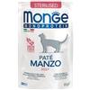 Monge Cat Monoprotein Patè Adult Sterilised Manzo Busta 85gr