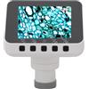 Plyisty Telecece Telescope WiFi Camera per Astronomia, Oculare Elettronico da 2 MP con Telescopio da 1,25 Pollici, da 0,965 Pollici e Interfacce per Microscopi da 23,2 Mm