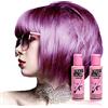 Crazy Color Colorazione per capelli semi-permanente, 100 ml (viola lavanda), confezione da 2
