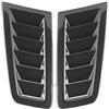 Qiilu 2 pezzi di prese d'aria del cofano dell'auto, prese d'aria del cofano universale del cofano del motore Parti esterne dell'auto adatte per lo stile RS MK2(Colore fibra di carbonio)