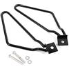 EBTOOLS Staffa Borse Laterali Moto Ferro Cromato Borse Laterali Moto Staffe di Montaggio Supporto per XL883/1200 HD1450/1584(Nero)