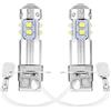 KIMISS Lampadine nebbia H3 2 pezzi LED universale 6000K-6500K Lampadine bianche super luminose 12V-24V DC 50W Car Driving Fendinebbia Lampade Materiale di alluminio di ricambio