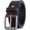 Lindenmann Cintura uomo, marrone, 40 mm, 9021, Größe/Size:115, Farbe/Color:marrone