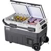 VEVOR Frigorifero Portatile per Auto, Frigorifero 12 V, Congelatore Portatile a Due Zona da 40 L , Temperatura Regolabile - 20 ~ 20 ℃, Refrigeratore a Compressore per Casa, Esterno, Camper, Auto