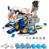 VEVOR Giocattolo Motore per Moto, Giochi Meccanici 25 Pezzi con Parti Rimovibili, Luci e Suoni, Simulazione di Guida e Corsa in Pista, Set Officina Meccanica per Bambini, Colore Giallo