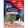 FELIX Tasty Nuggets | Adulto| Dolcetti Per Gatto |Salmone con un tocco di Spinaci| 180 g