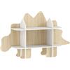 AIYAPLAY Libreria per bambini mobile porta giocattoli e libri 6 scomparti 120x28x72,2cm legno naturale | Aosom Italy