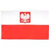 AZ FLAG BANDIERA POLONIA CON AQUILA 150x90cm - GRAN BANDIERA POLACCA CON STEMMA 90 x 150 cm Poliestere leggero - Bandiere - AZ FLAG