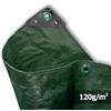NOOR Telo di Copertura Hobby - 120 g/m² - 4 x 6 m - Verde - Telo Multiuso per la Protezione dalle intemperie - Ideale per Il Giardino - Resistente ai Raggi UV, Rivestito su Entrambi i Lati, Impermeabile