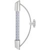 TFA Dostmann Termometro analogico per finestra ORBIS con supporto in acciaio inox, 14.6015, resistente alle intemperie, misurazione della temperatura esterna, argento