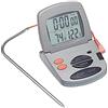 Taylor Pro Termometro per Carne da Forno con Timer da Cucina Digitale, Plastica/Acciaio Inossidabile, Grigio, 9 x 2.5 x 17 cm