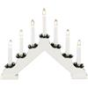 Konstsmide 2262-210 / Candeliere laccato bianco / 7 lampade trasparenti / 230V interno/cavo bianco