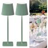 LuminexDesigns Lampada da tavolo senza fili 2 pezzi Verde VELA TL02