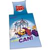 Herding Set di Biancheria da Letto Tom & Jerry, Federa 80 x 80 cm, Copripiumino 135 x 200 cm, Con Bottoni, 100% Cotone/Lino