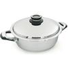 Ecovitam Sauteuse 28 cm-2004-28 Padella, Acciaio Inox, Grigio, 28 cm