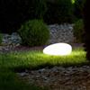 BEPER P207ILO241 Lampada solare da giardino a LED RGB - Luce esterno automatica IP44, Lampada decorativa a forma di sasso, ricarica solare, autonomia 8 ore, con picchetto per fissaggio.