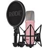 RØDE NT1 Signature Series Microfono a Condensatore a Grande Diaframma con Shock Mount, Filtro Antipop e Cavo XLR per Produzione Musicale, Registrazione Vocale, Streaming e Podcasting (Rosa)