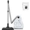 Rowenta Compact Power, Aspirapolvere a Traino con Filo e con Sacco, Capacita 3 L, Potenza 750 W, Elevato Livello di Filtraggio, Colore Bianco, RO3927