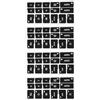 SG Store 4 Adesivi Per La Riparazione Del Pulsante AC Compatibile Con Audi A4 B6 B7 2000-2004 Rivestimento Nero Con Simboli Bianchi