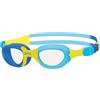 Zoggs Occhialini da Nuoto per Bambini, con Chiusura a Tenuta Rapida, con Protezione UV (Fino a 6 Anni), Colore: Blu/Giallo/Trasparente