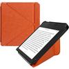 kwmobile Custodia Pieghevole Compatibile con Kobo Libra 2 Cover - Cover Magnetica Pelle PU eReader con Stand - arancione