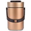 KIMISS Food Flask 2L Termos Para Comida Caliente 24 Horas 304 Acciaio Inossidabile 2.3L Lunch Box Sottovuoto 3 Strati Prevenire Perdite Contenitore Isolato per Viaggi di Lavoro (Oro)