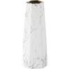HCHLQLZ Vaso da fiori in ceramica con finitura in oro bianco, 30,5 cm, decorazione per la casa e centrotavola vaso per amici e familiari, Natale, matrimonio, addio al nubilato
