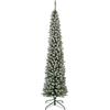 Everlands Albero di Natale Innevato Pencil Pine 210 cm - 574 Rami