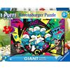 RAVENSBURGER S.R.L. Ravensburger Puzzle Puffi, floor puzzle bambini, puzzle gigante da pavimento, 60 pezzi, puzzle educativo