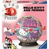 RAVENSBURGER S.R.L. Ravensburger Puzzle 3D Ball Hello Kitty 73 Pezzi - Bambini 6 Anni in Su