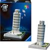 RAVENSBURGER S.R.L. Ravensburger, Puzzle 3D Torre di Pisa 231 Pezzi con LED - Modello Architettonico Illuminato