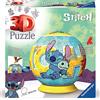 RAVENSBURGER S.R.L. Ravensburger, Puzzle 3D Sferico, Disney Stitch, 73 Pezzi, Bambini 6+