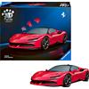 RAVENSBURGER S.R.L. Ravensburger Puzzle 3D Ferrari SF90 Stradale 163 Pezzi - Modello Auto da Costruire