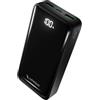UNIQO Power LCD 20K, PowerBank 20000mAh, Power Delivery 22.5W (PD 3.0 PPS), Display LCD, USB-C, USB-A, Power Bank con Ricarica Rapida, per iPhone, Caricabatterie Portatile da Viaggio, Nero