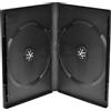 MediaRange Custodia Doppia Nera 14mm in plastica GRADO MACCHINABILE per DVD o CD custodie Doppie Nere BOX12-M